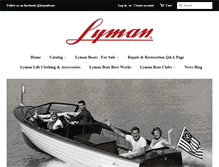 Tablet Screenshot of lymanboat.com